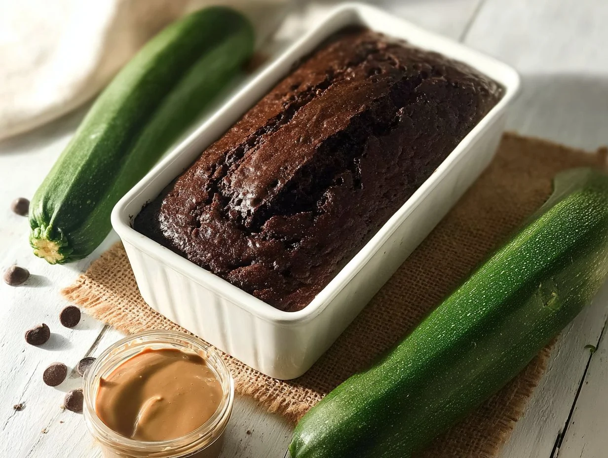 Chocolate Tahini Zucchini Bread Recipe