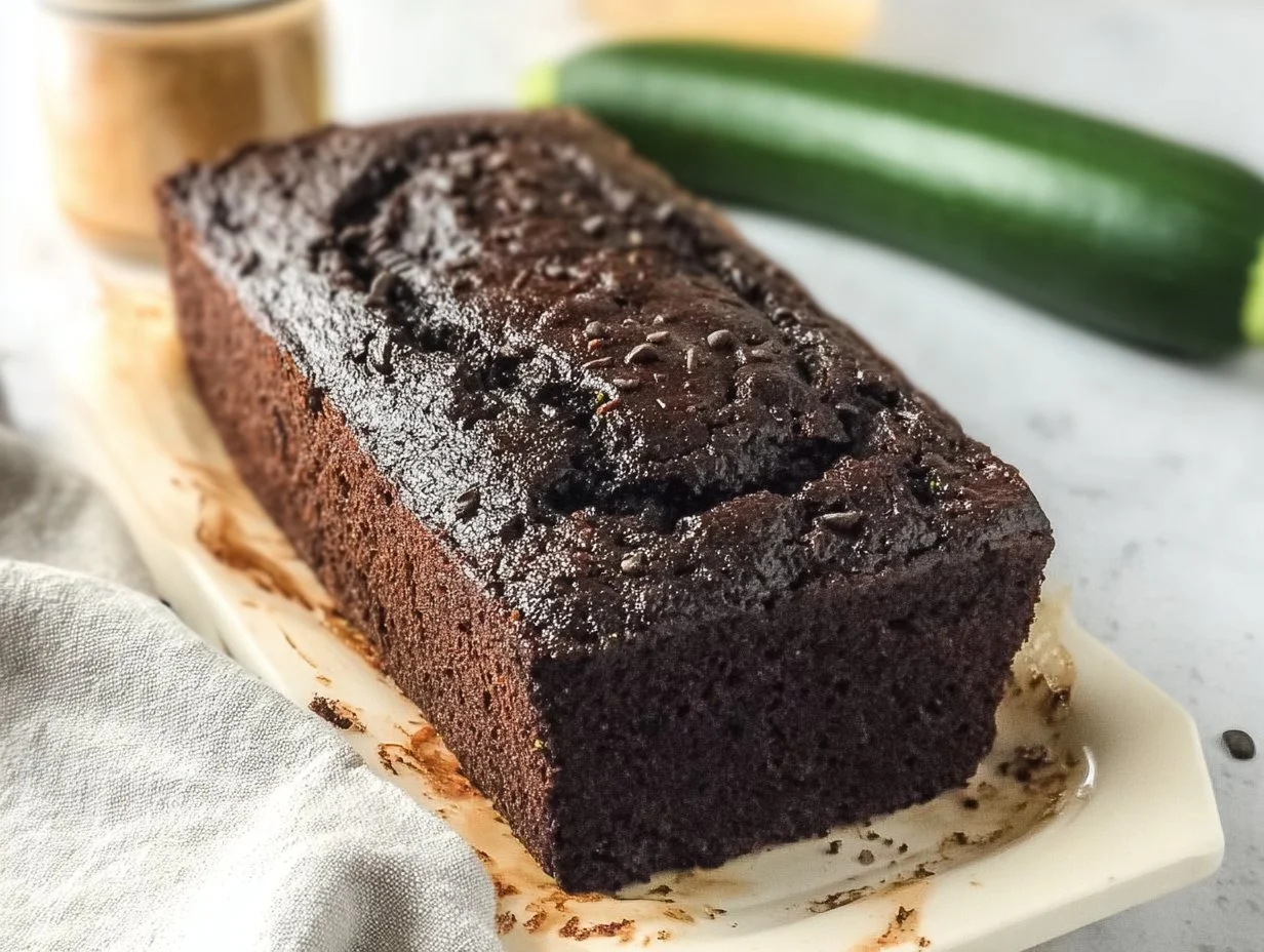 Chocolate Tahini Zucchini Bread