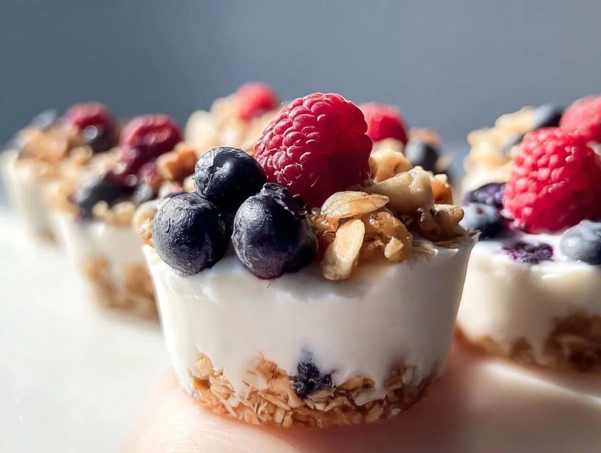 Frozen Yogurt Granola Cups