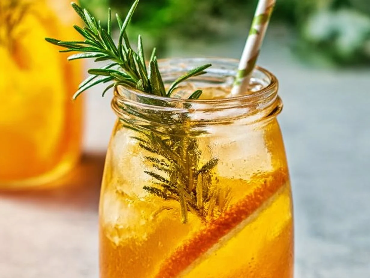 Orange Rosemary Iced Tea