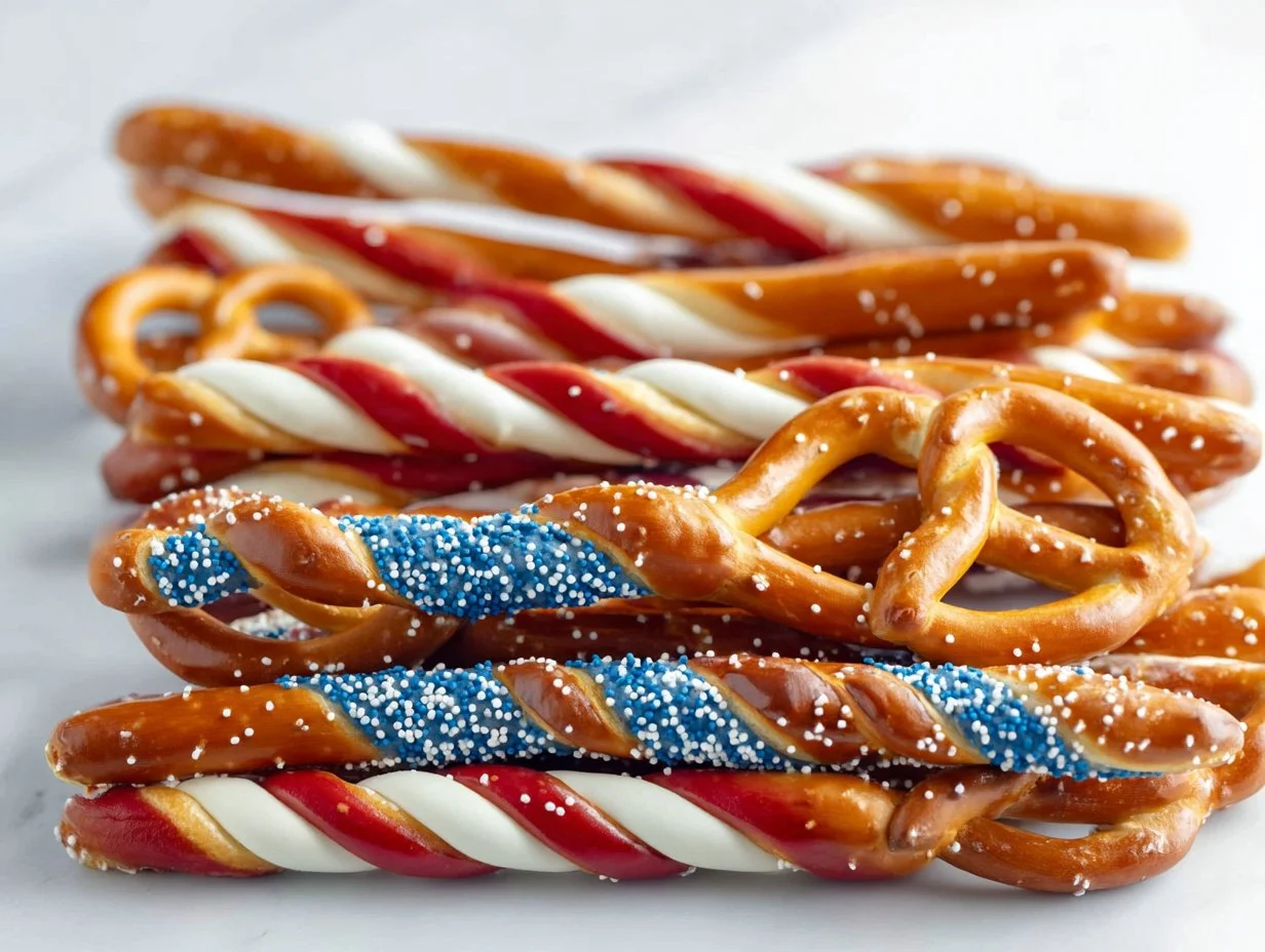 Patriotic Pretzel Rods