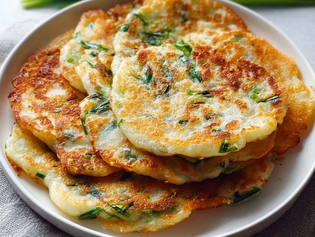 Delicious Crispy Rice Paper Scallion Pancakes Made Easy