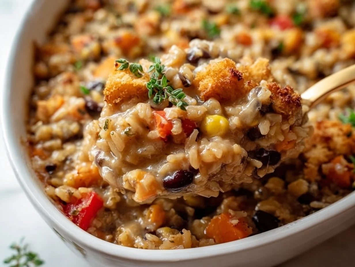 Vegan Brown Rice Casserole