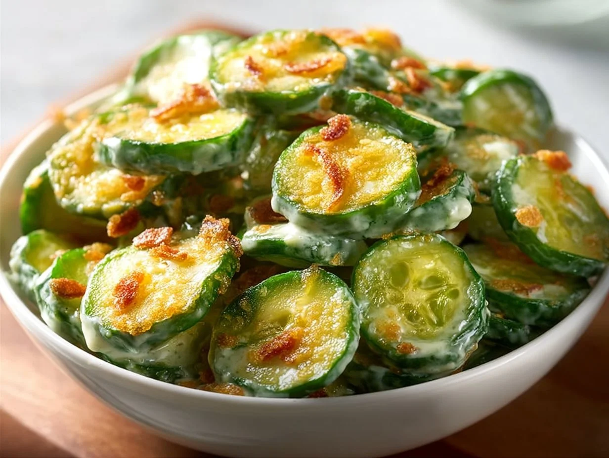 Crispy Cucumber Snack with Avocado Ranch