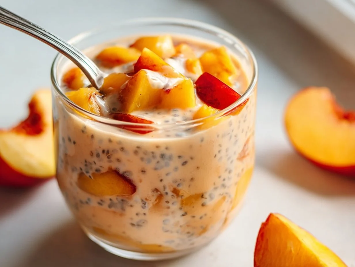 Peach Chia Pudding