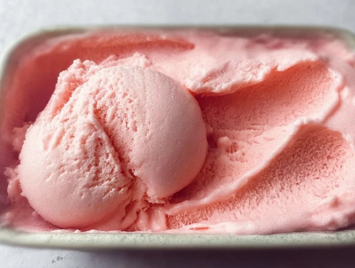 Divine Rhubarb Ice Cream