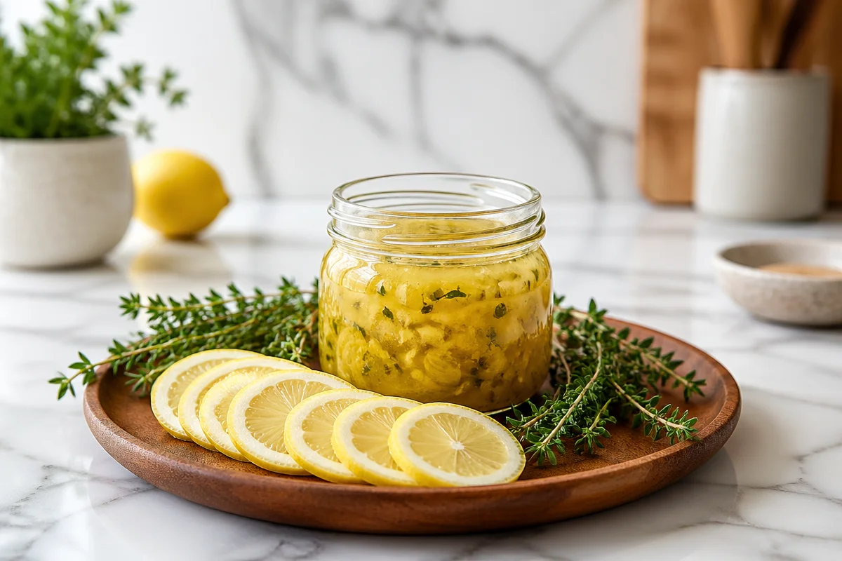 Lemon Thyme Maple Vinaigrette: Bright Herby Dressing in 5 Minutes