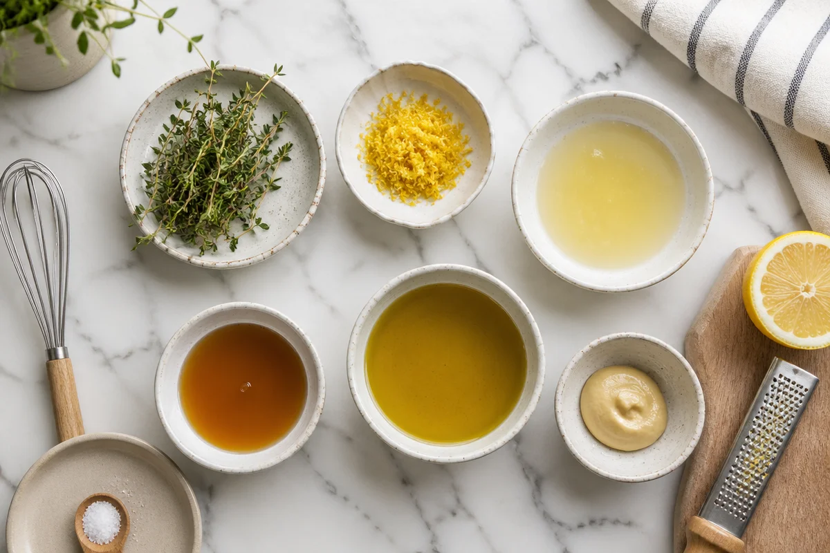 lemon thyme maple vinaigrette