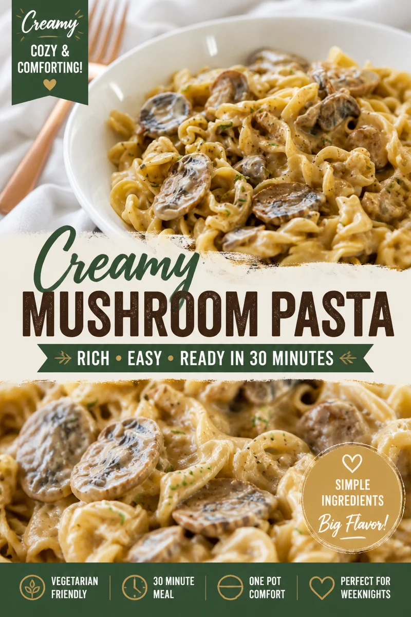 One-Pot Mushroom Stroganoff Pasta