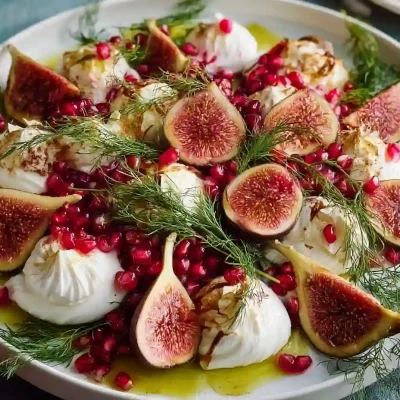 Colorful festive salad with seasonal ingredients for healthy eating.