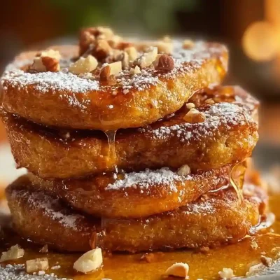 Chewy French toast cookies served on a plate with syrup and cinnamon.