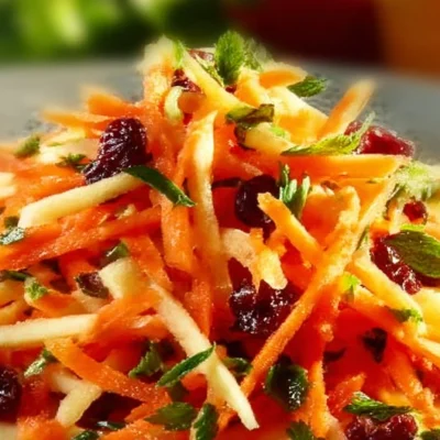 Delicious Apple Cranberry Carrot Salad with vibrant colors and fresh ingredients