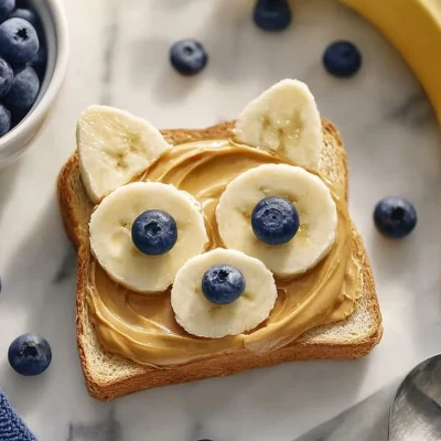 Delicious Bluey Toast recipe featuring fun-shaped toast and toppings.
