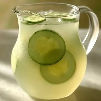 A glass of refreshing Brazilian lemonade with limes and ice.