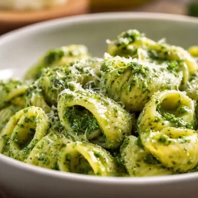 Bowl of easy healthy broccoli pasta with fresh vegetables