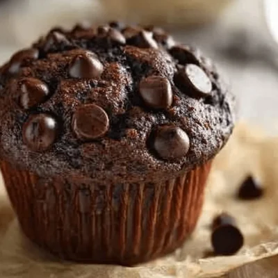 Delicious Chocolate Spinach Muffins made with rich chocolate and spinach for a healthy snack.