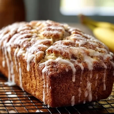 Delicious cinnamon swirl banana bread freshly baked and sliced
