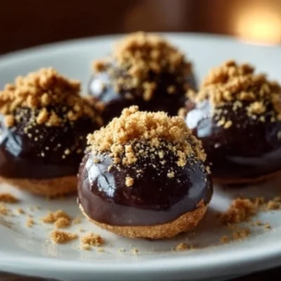 Decadent spiced gingerbread truffles topped with rich chocolate coating