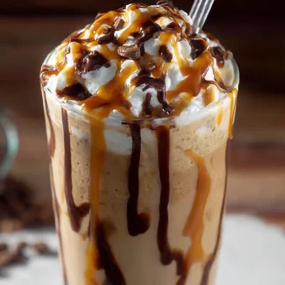 A beautifully crafted drink from Dutch Bros featuring vibrant colors and creative presentation.