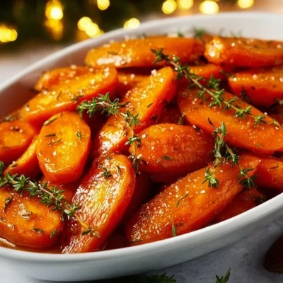 Delicious glazed carrots served on a plate, showcasing their vibrant color and glaze.