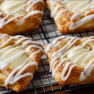 Freshly baked gluten-free cheese danish on a plate