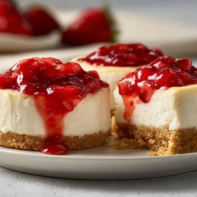Healthy cheesecake cups served in a clear dessert cup