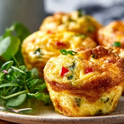 Delicious healthy egg muffins with vegetables and protein
