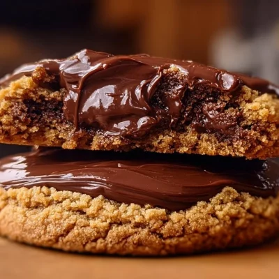 Healthy peanut butter Greek yogurt chocolate fudge cookies