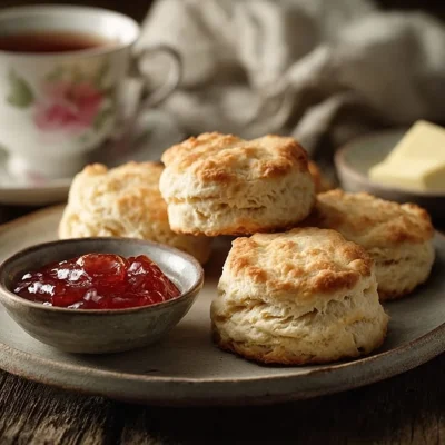 Delicious homemade Irish scones fresh out of the oven