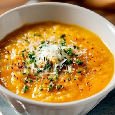 Italian Penicillin Soup served hot with herbs and cheese for a cozy vegetarian dinner