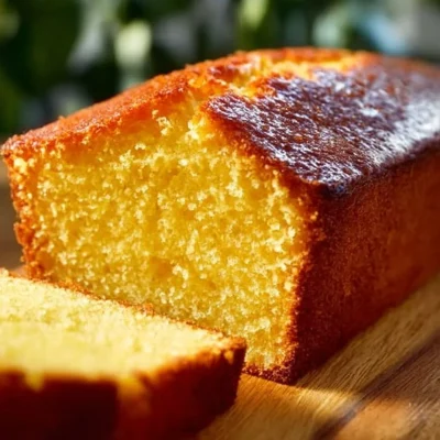 Moist orange loaf cake with a citrus glaze on a cooling rack