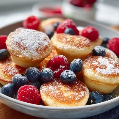 Delicious pancake mini muffins baked to perfection