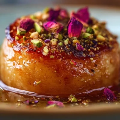 Delicious homemade peach dumplings served as a sweet dessert treat.