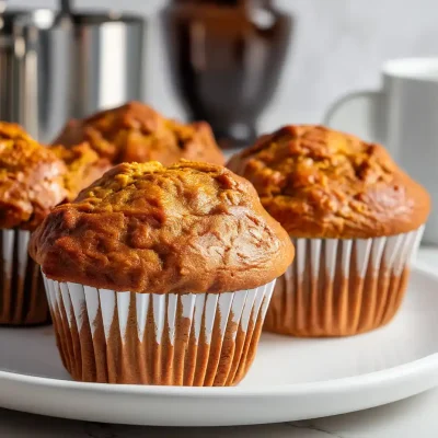 Protein Pumpkin Muffins fresh from oven