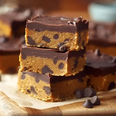 Homemade pumpkin chocolate chip protein bars on a rustic table