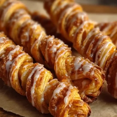 Delicious pumpkin puff pastry twists on a plate, ready to enjoy this fall.