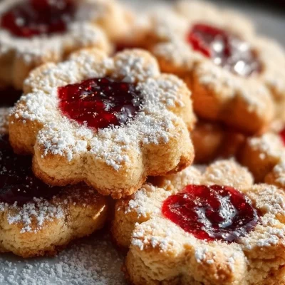 Delicious raspberry linzer cookies on a plate, perfect for any occasion.