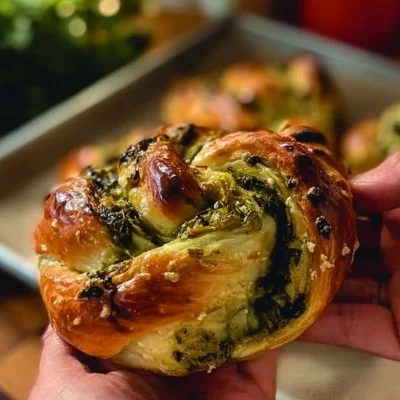 Spinach Artichoke Swirls appetizer on a platter