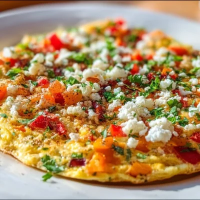 Turkish menemen egg pizza topped with fresh ingredients