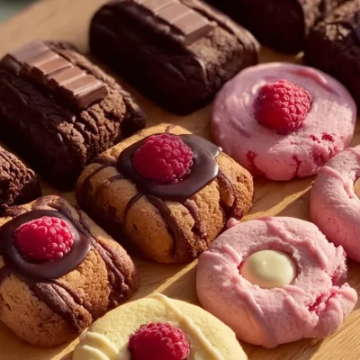 Valentine ganache cookies decorated for a romantic occasion