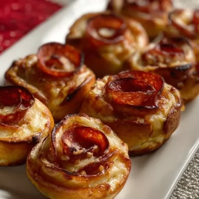 Valentine's Day pizza roses made with fresh ingredients and heart-shaped toppings