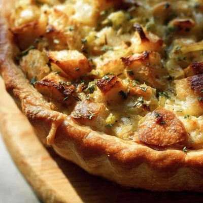 Delicious Vegan Thanksgiving Pot Pie with a flaky crust and hearty filling