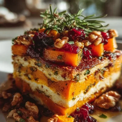Vibrant layered lasagna with rich colors and ingredients, perfect for dinner.