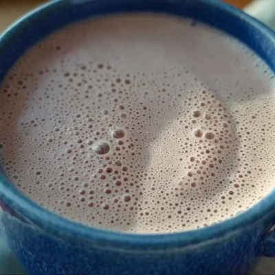 Warm maple vanilla almond milk served in a cozy mug